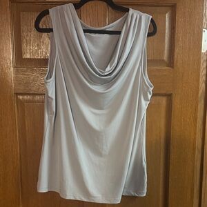 Studio Works Light Gray Drape Tank Top